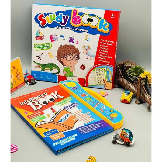Intelligence Book | Intellectual Learning Study eBook for Kids with Electronic Sound Teaching Learning Toys E-Book for Kids English Study eBook for Kids